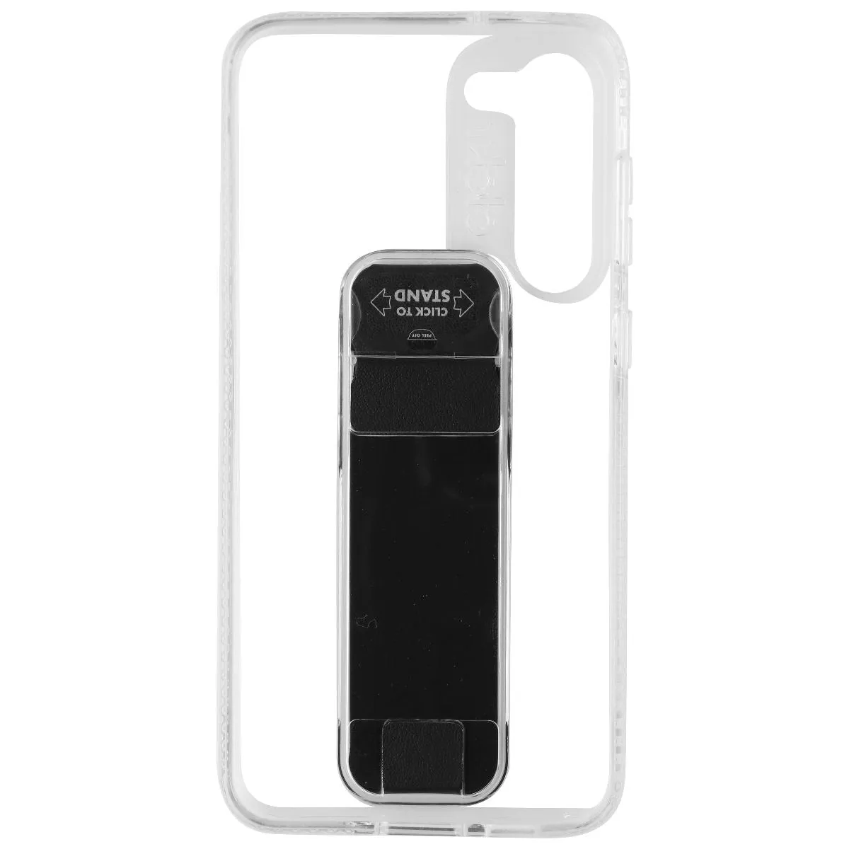 CLCKR Stand & Grip Series Case Samsung Galaxy S23 Plus - Clear/Black