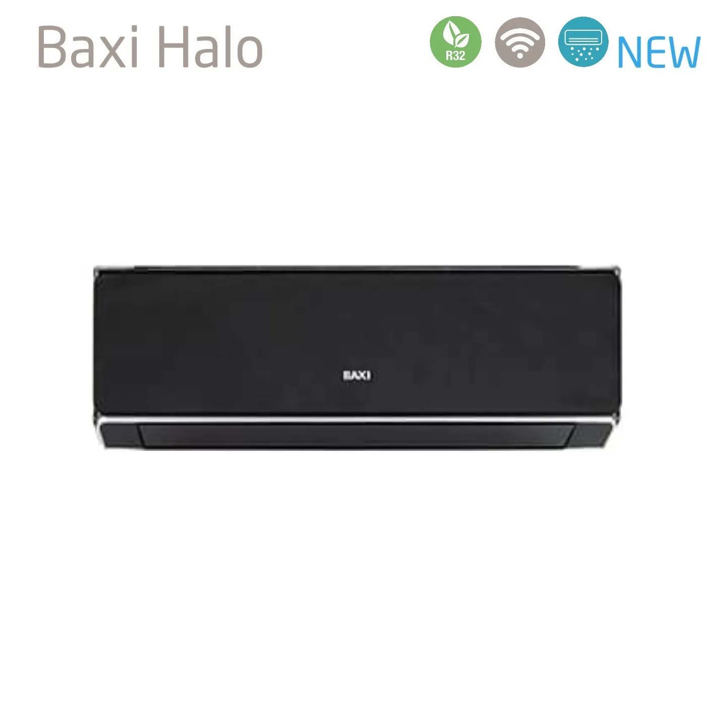 Climatizzatore Condizionatore Baxi Dual Split Inverter Serie HALO NERO 9 12 con LSGT40-2M R-32 Wi-Fi Integrato 9000 12000