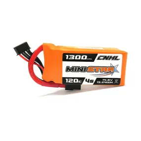 CNHL MiniStar 1300mAh 14.8V 4S 120C Lipo Battery with XT60 Plug