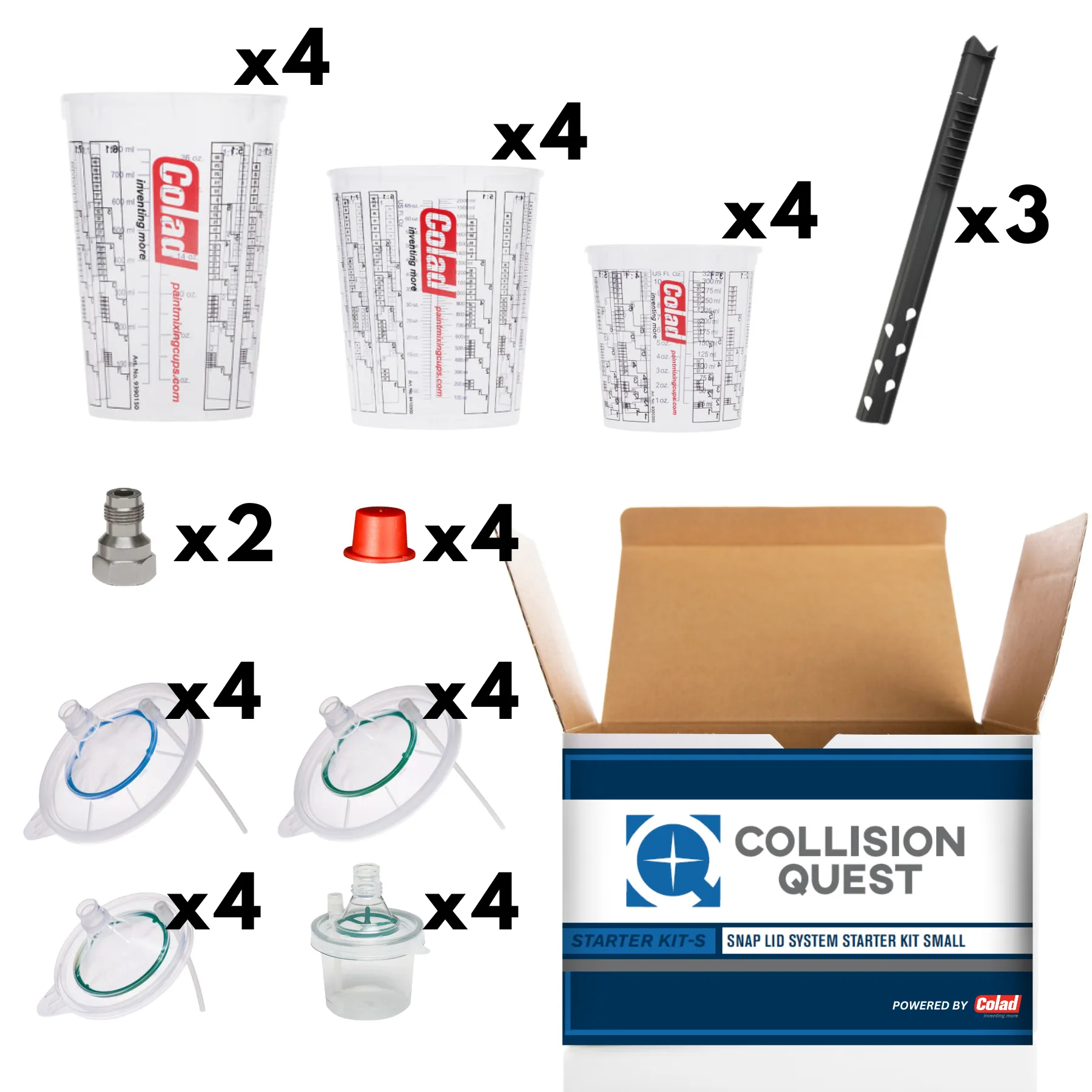 Collision Quest Snap Lid System Starter Kit Powered by Colad- Small (23 Piece)