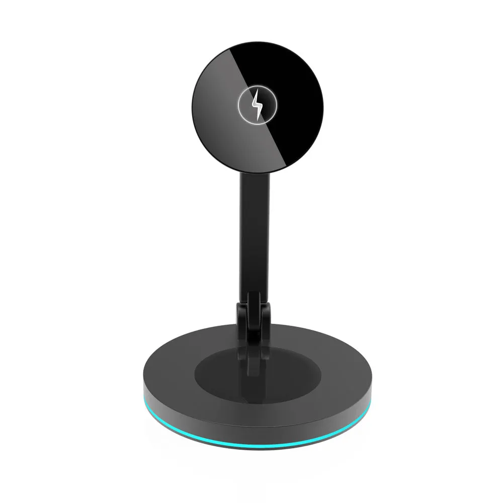 Compatible with Apple , 2 In 1 Magnetic Wireless Charger