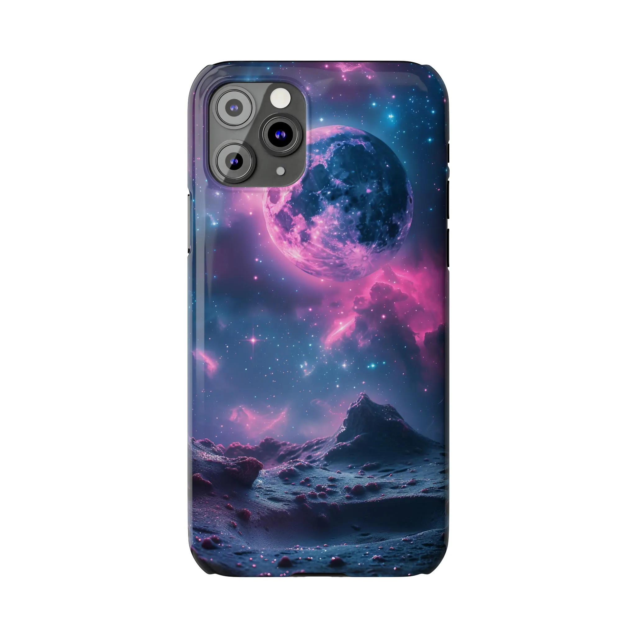 Cosmic Dream Design Sleek Elegance Wireless-Charging Compatible Phone Case Slim Phone Case compatible with over 20 iphone models