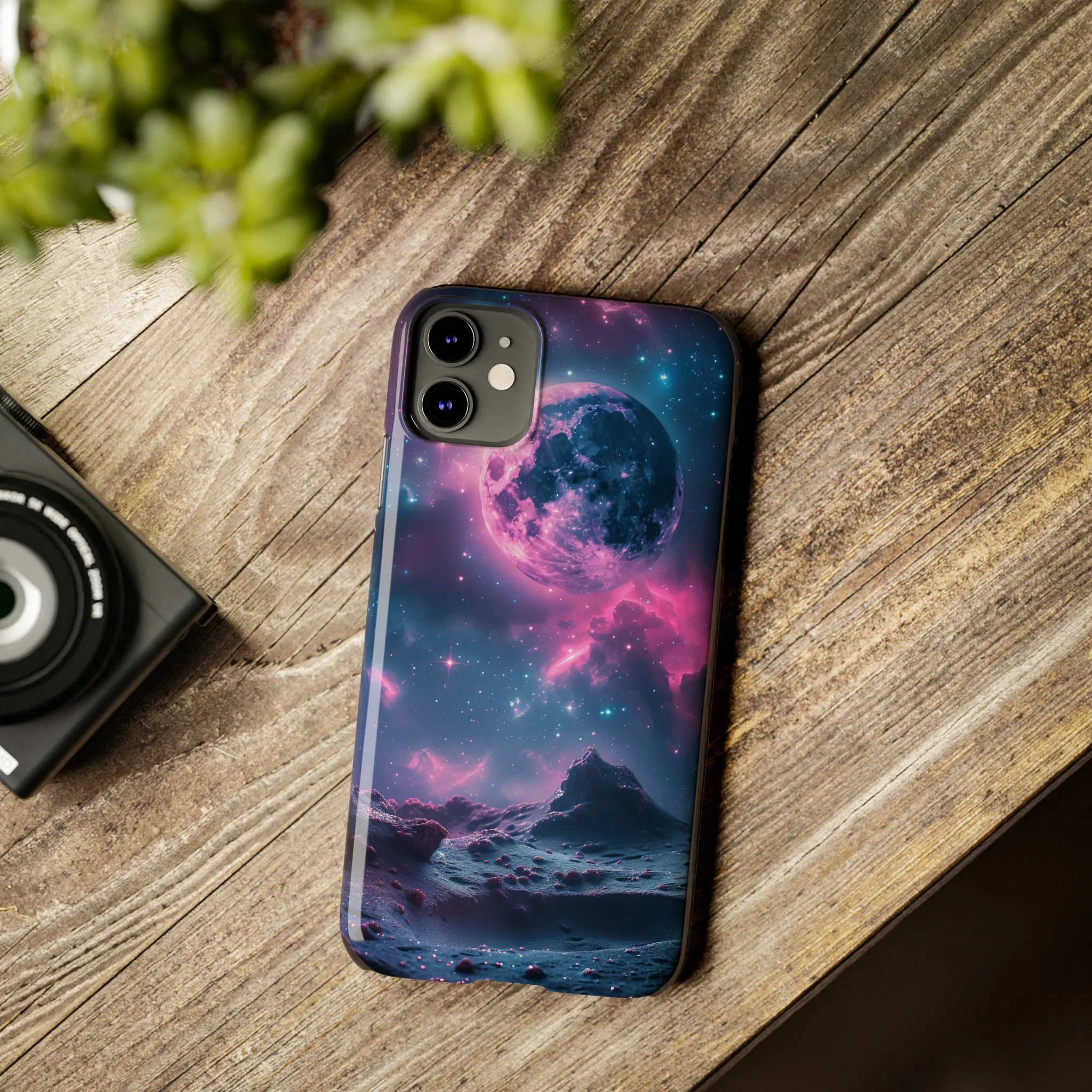 Cosmic Dream Design Sleek Elegance Wireless-Charging Compatible Phone Case Slim Phone Case compatible with over 20 iphone models