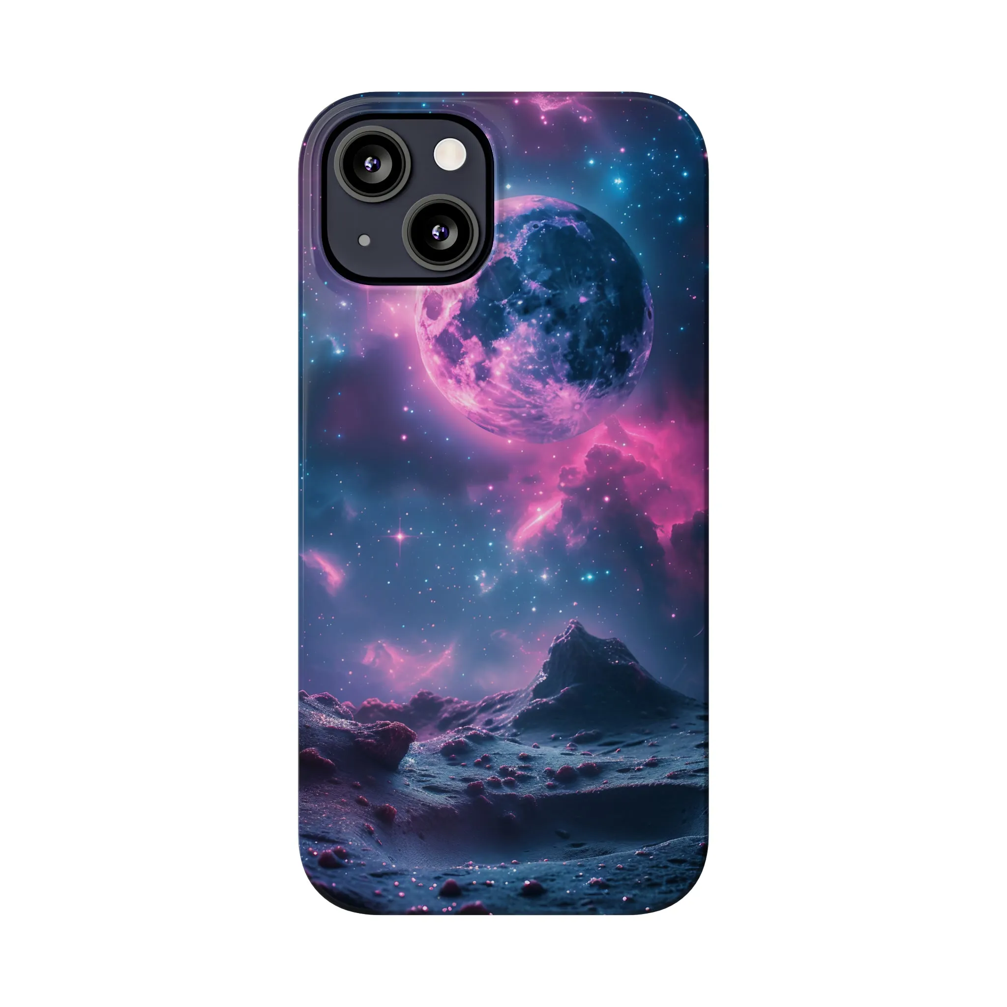 Cosmic Dream Design Sleek Elegance Wireless-Charging Compatible Phone Case Slim Phone Case compatible with over 20 iphone models