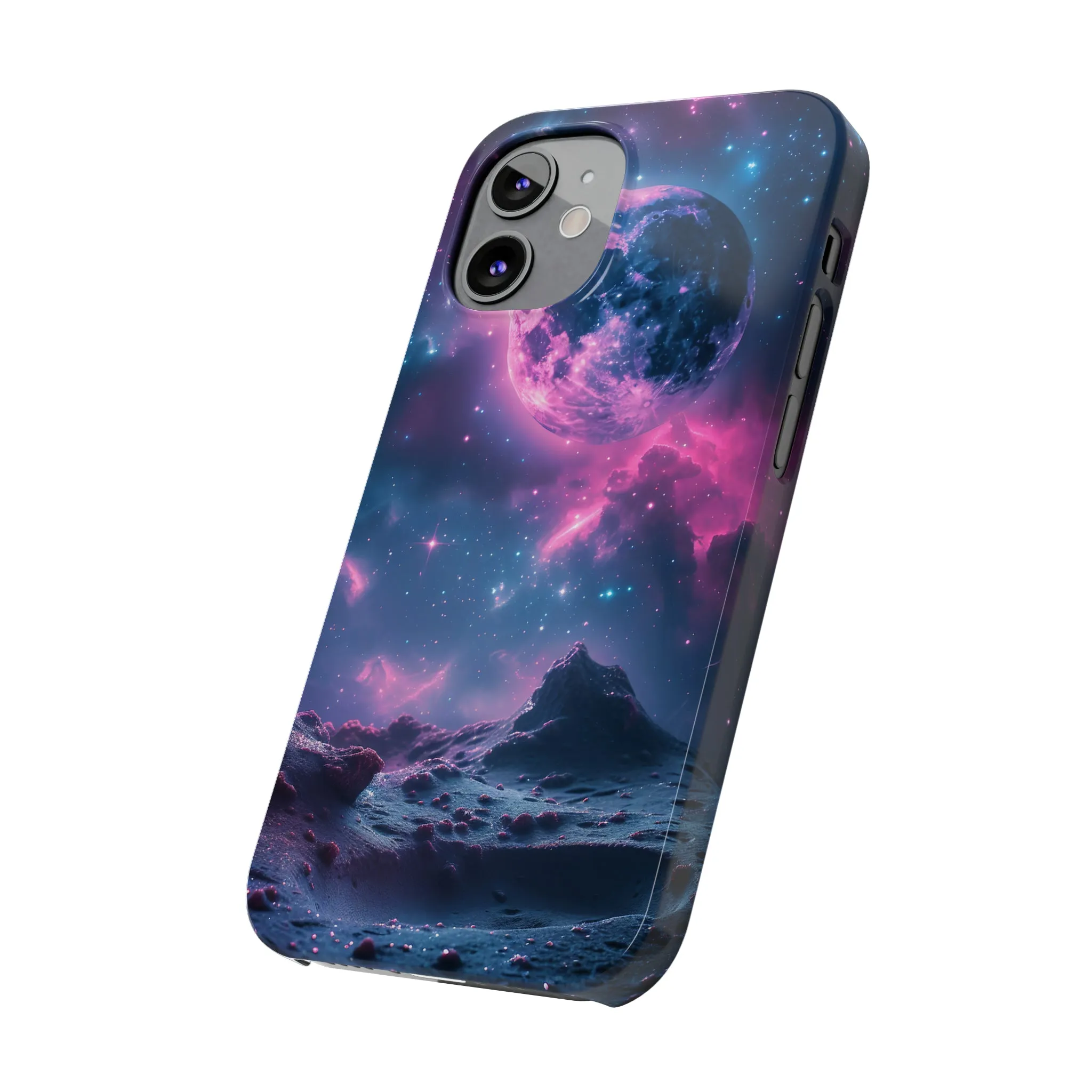 Cosmic Dream Design Sleek Elegance Wireless-Charging Compatible Phone Case Slim Phone Case compatible with over 20 iphone models