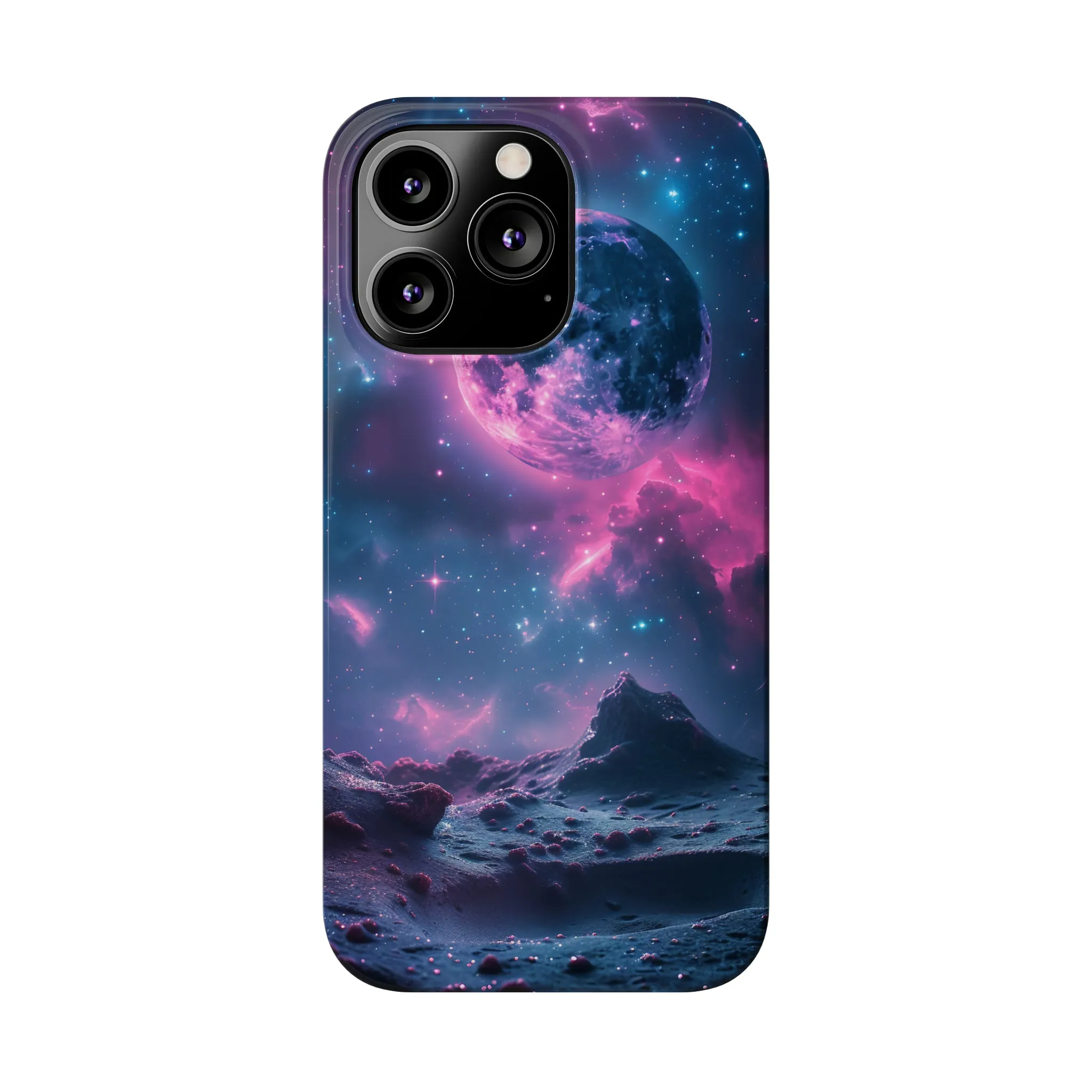 Cosmic Dream Design Sleek Elegance Wireless-Charging Compatible Phone Case Slim Phone Case compatible with over 20 iphone models