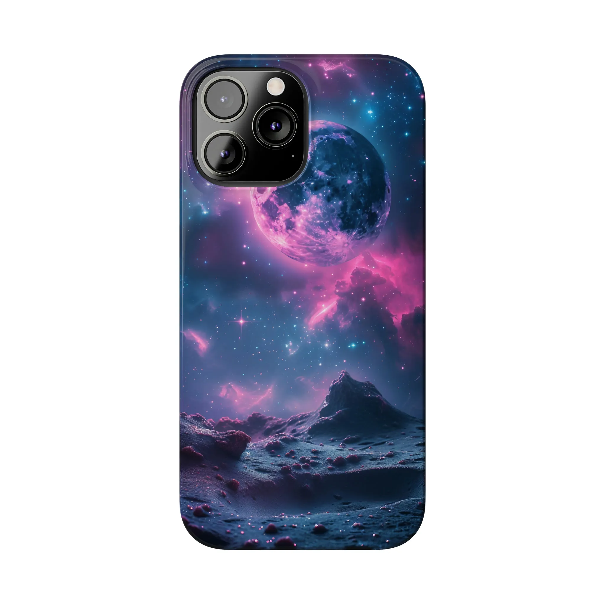 Cosmic Dream Design Sleek Elegance Wireless-Charging Compatible Phone Case Slim Phone Case compatible with over 20 iphone models