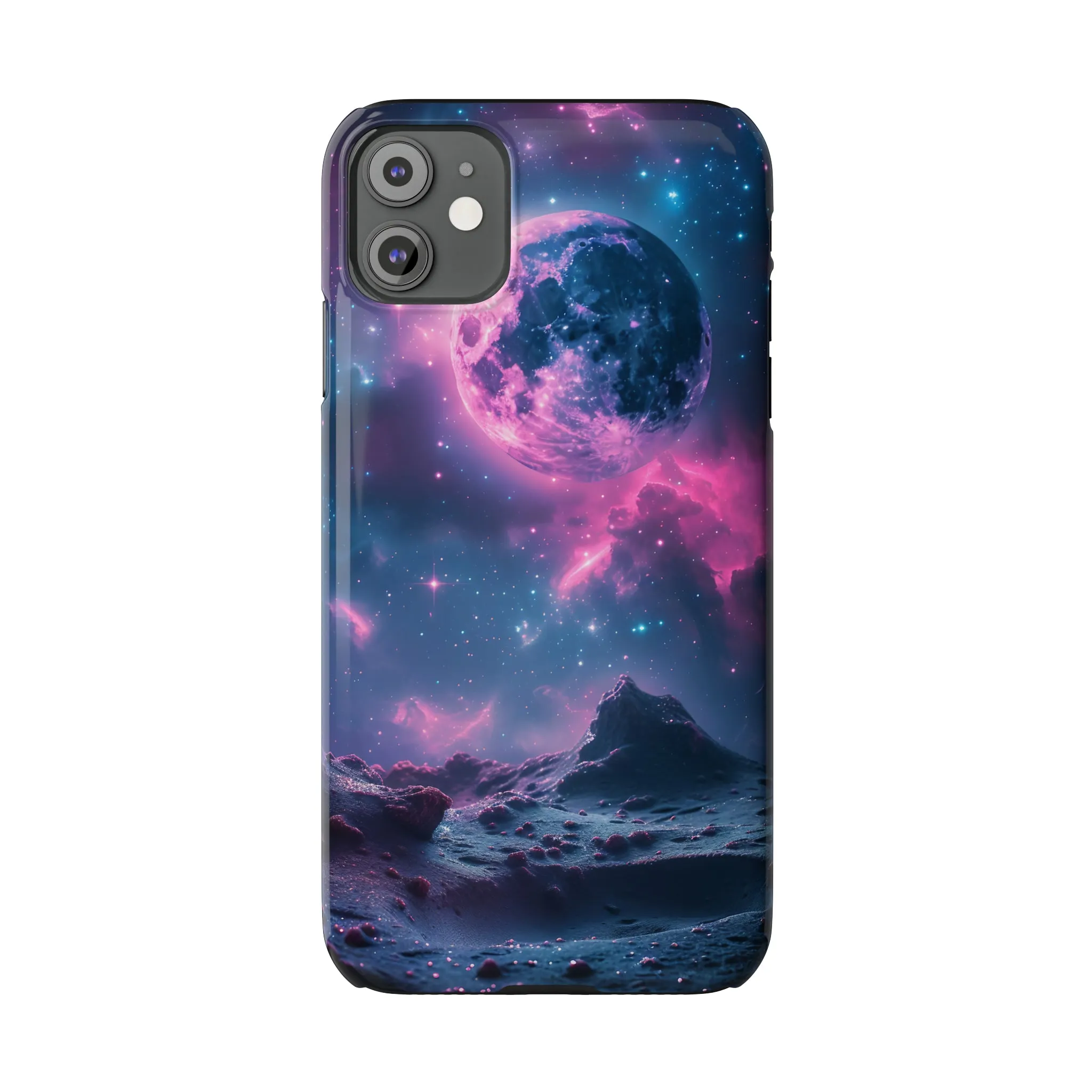 Cosmic Dream Design Sleek Elegance Wireless-Charging Compatible Phone Case Slim Phone Case compatible with over 20 iphone models