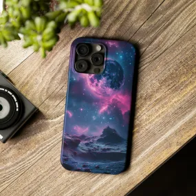 Cosmic Dream Design Sleek Elegance Wireless-Charging Compatible Phone Case Slim Phone Case compatible with over 20 iphone models