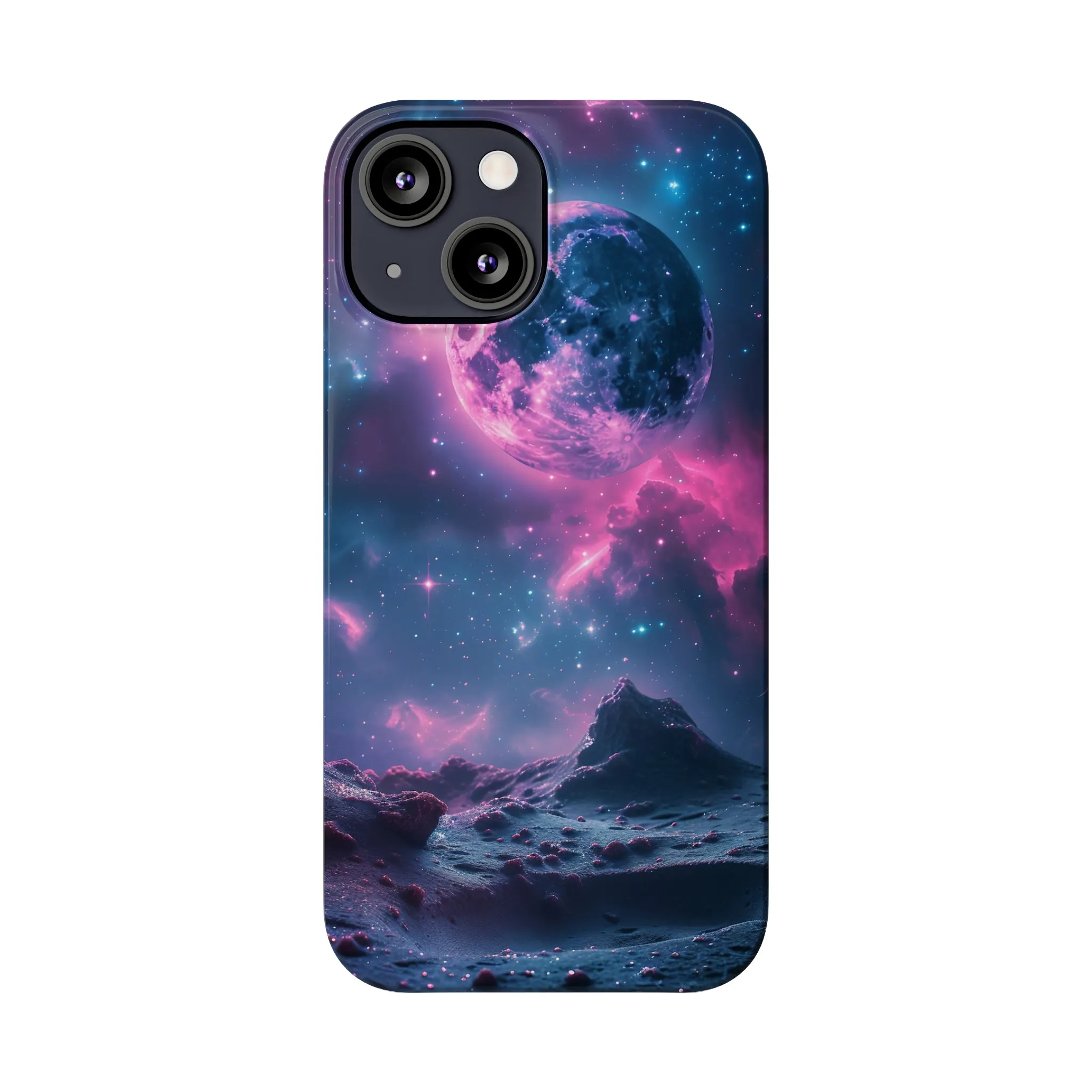 Cosmic Dream Design Sleek Elegance Wireless-Charging Compatible Phone Case Slim Phone Case compatible with over 20 iphone models