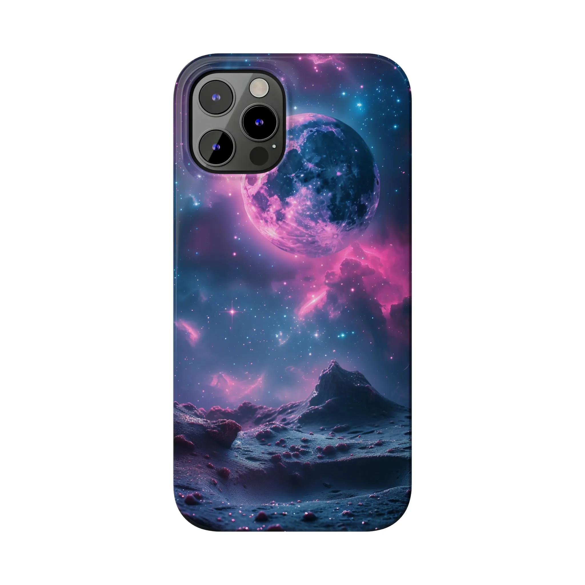 Cosmic Dream Design Sleek Elegance Wireless-Charging Compatible Phone Case Slim Phone Case compatible with over 20 iphone models