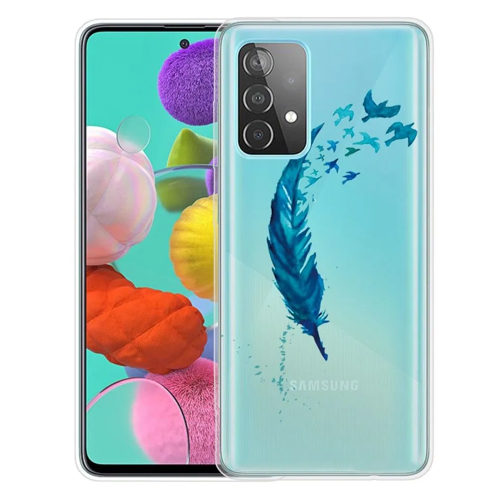 Deco Samsung Galaxy A53 5G case - Blue Feather