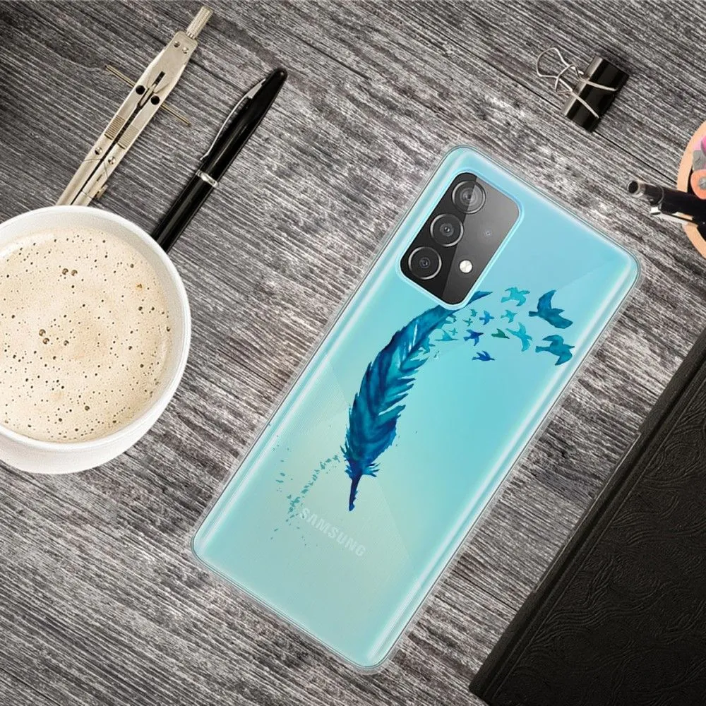 Deco Samsung Galaxy A53 5G case - Blue Feather