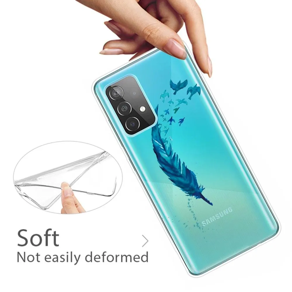 Deco Samsung Galaxy A53 5G case - Blue Feather