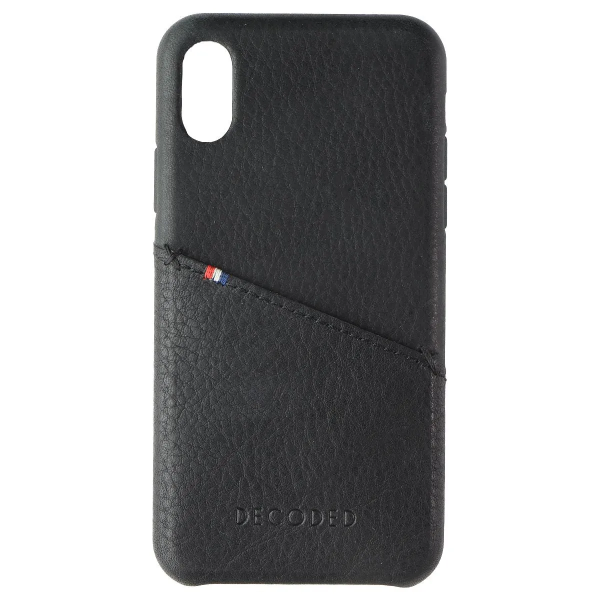 DECODED Full Grain Leather Card Case for Apple iPhone X - Black