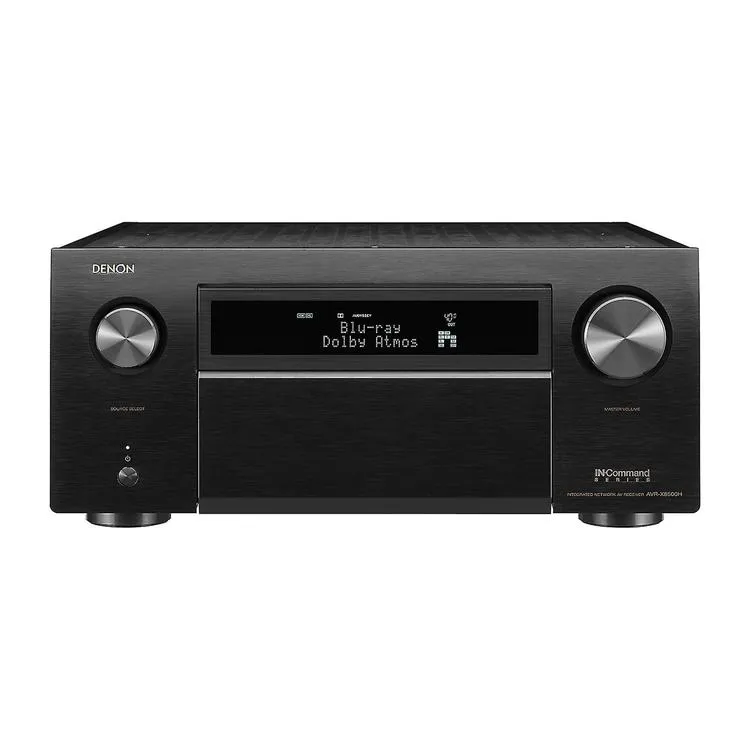 Denon AVRX8500HA | Récepteur AV 13.2 canaux - Réseau - Cinéma maison - Amplificateur de puissance monolithique - Bluetooth - Wi-Fi - 8K - HEOS - Noir