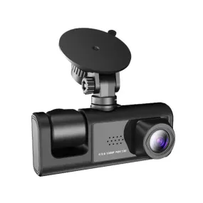 Dual Lens Car Dashboard Camera with Night Vision and Loop Recording