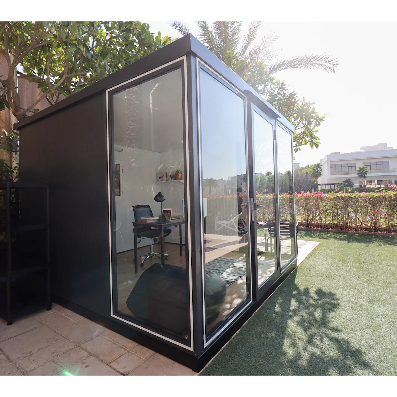 Duramax 10x10 Garden Glass Room, Outdoor Office, Shelter, Playroom and Insulated Building