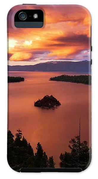 Emerald Bay Fire - Phone Case