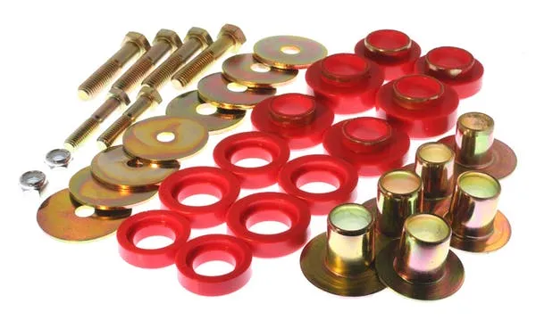 Energy Suspension Body Mount Bushing Set Pontiac Firebird (67-75) Red or Black