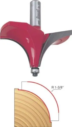 Freud 36-138: 1-3/8" Radius Beading Bit with 1/2" Shank