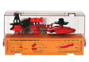 Freud 97-260 Cabinet Bit Set, 1 in Dia Cutter, 1/2 in Dia Shank, 2-Cutter, Carbide :EA: QUANTITY: 1