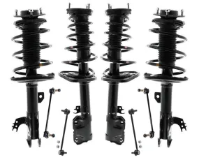 Front Rear Complete Coil Spring Struts for Lexus ES350 2013-2015 8pc Kit