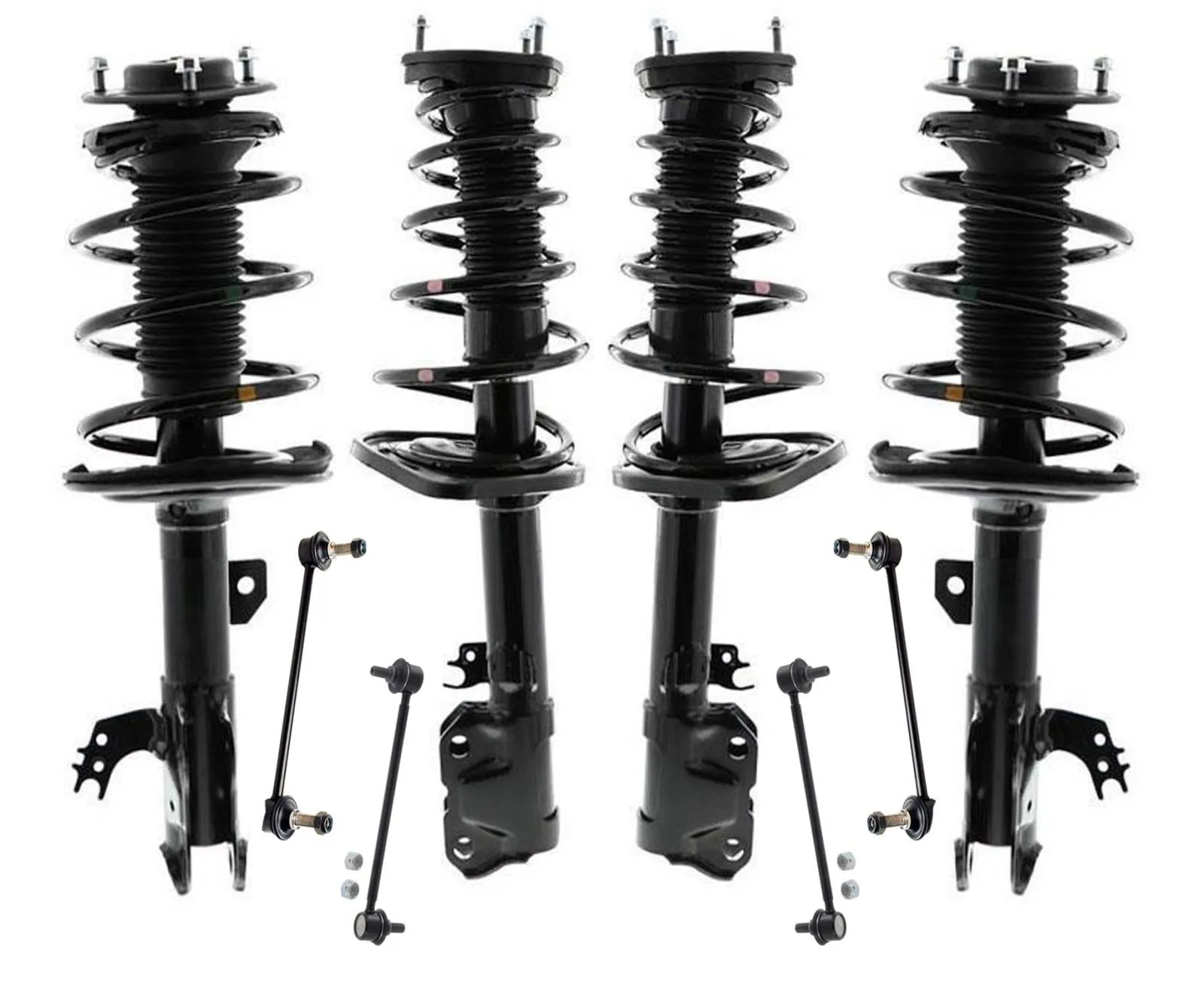 Front Rear Complete Coil Spring Struts for Lexus ES350 2013-2015 8pc Kit