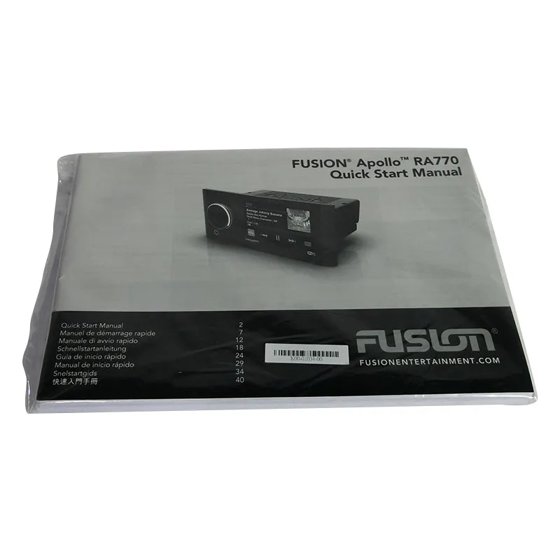 Fusion Apollo Marine Entertainment System With Built-In Wi-Fi MS-RA770