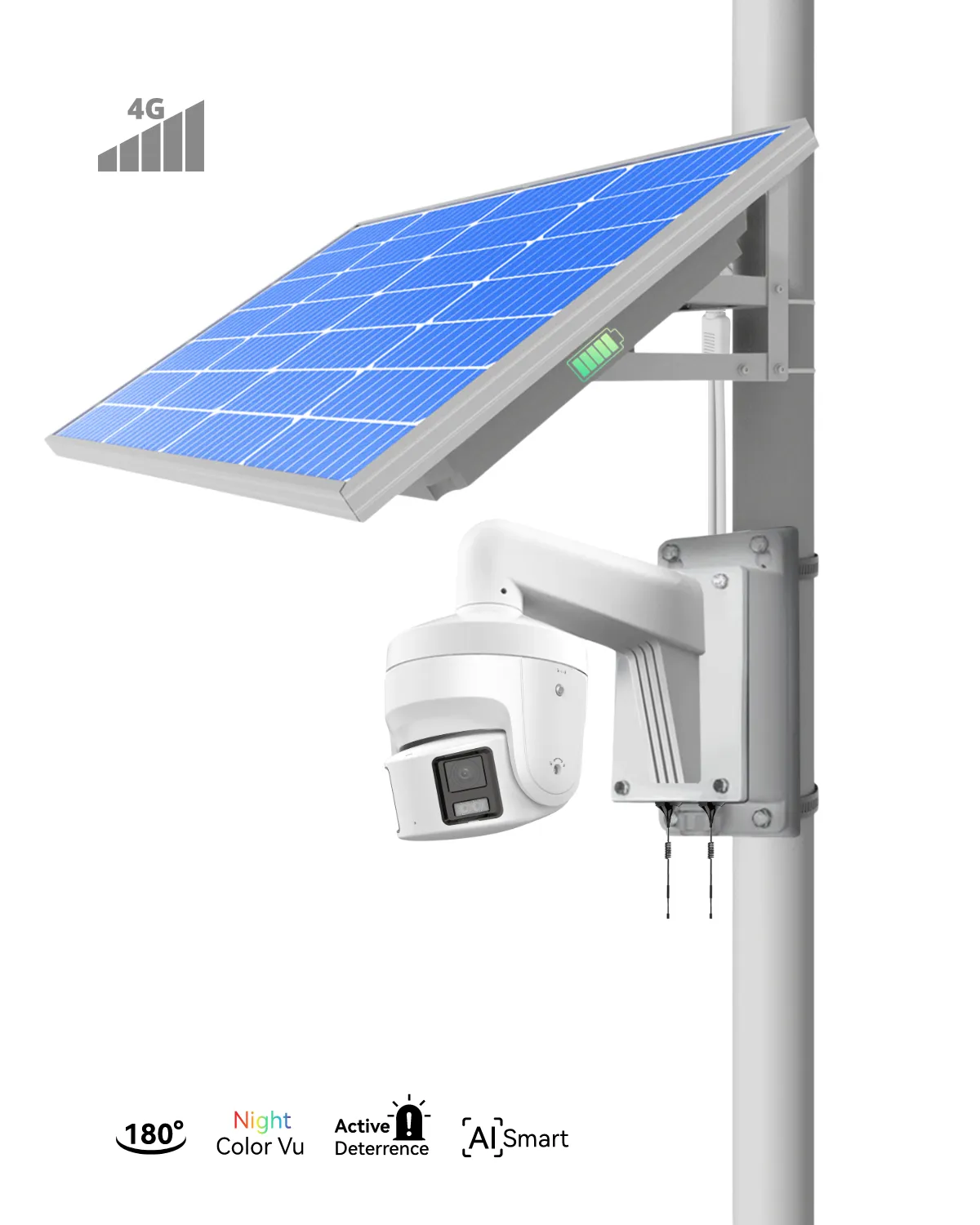 (GO SOLO P8) Commercial Solar Power Camera KIT