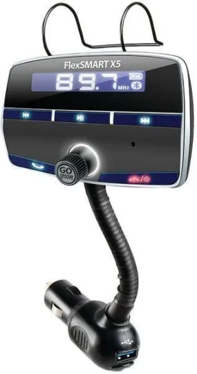 GOgroove GGFSX50200BKEW FlexSMART X5 In-Car Bluetooth FM Transmitter