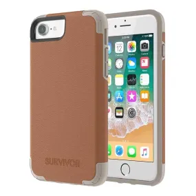 Griffin Survivor Prime Brown Leather Case iPhone 6/7/8 TA43862