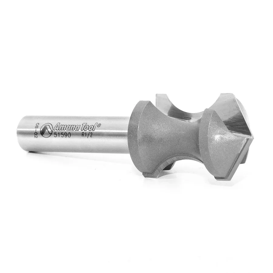 Hand Grip Plunge Router Bit | 1⁄2 Radius x 45°x 1 1⁄8 Dia x 1 9⁄16 x 1⁄2"Shank | 51590 | 738685155905