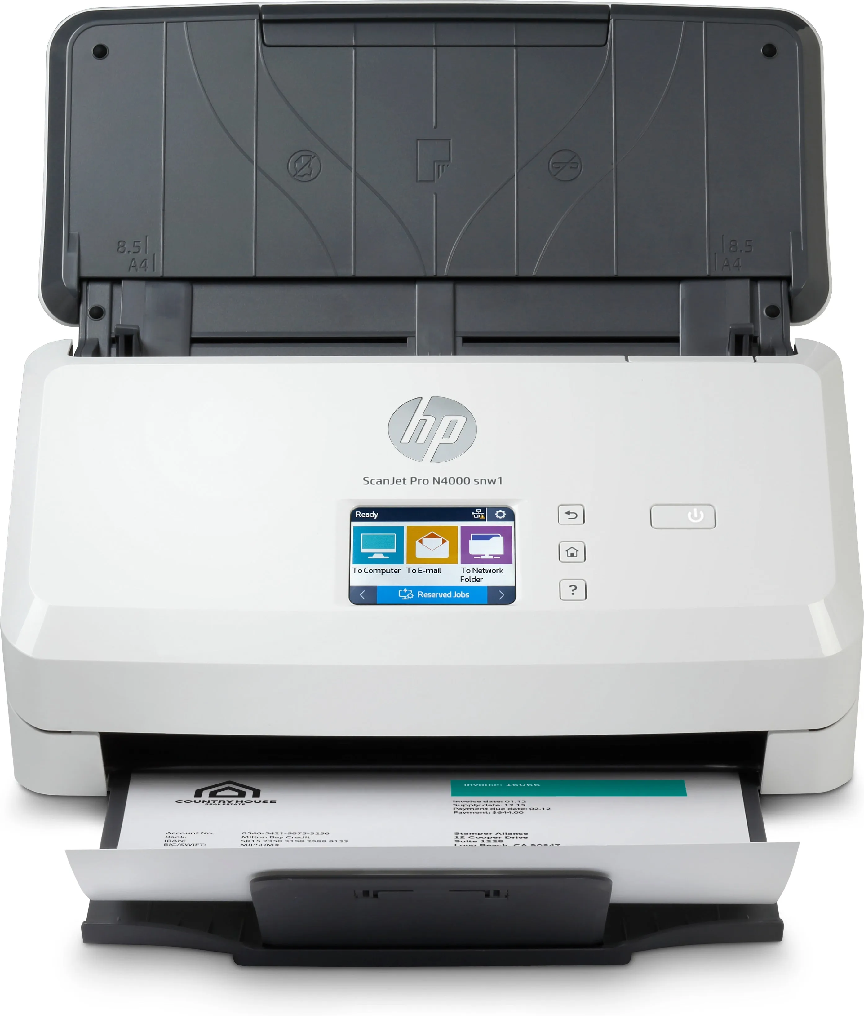 Hp Scanjet Pro N4000 Snw1 Sheet-Feed - Document Scanner - Cmos / Cis - Duplex - 216 X 3100 Mm - 600 Dpi X 600 Dpi - Up T