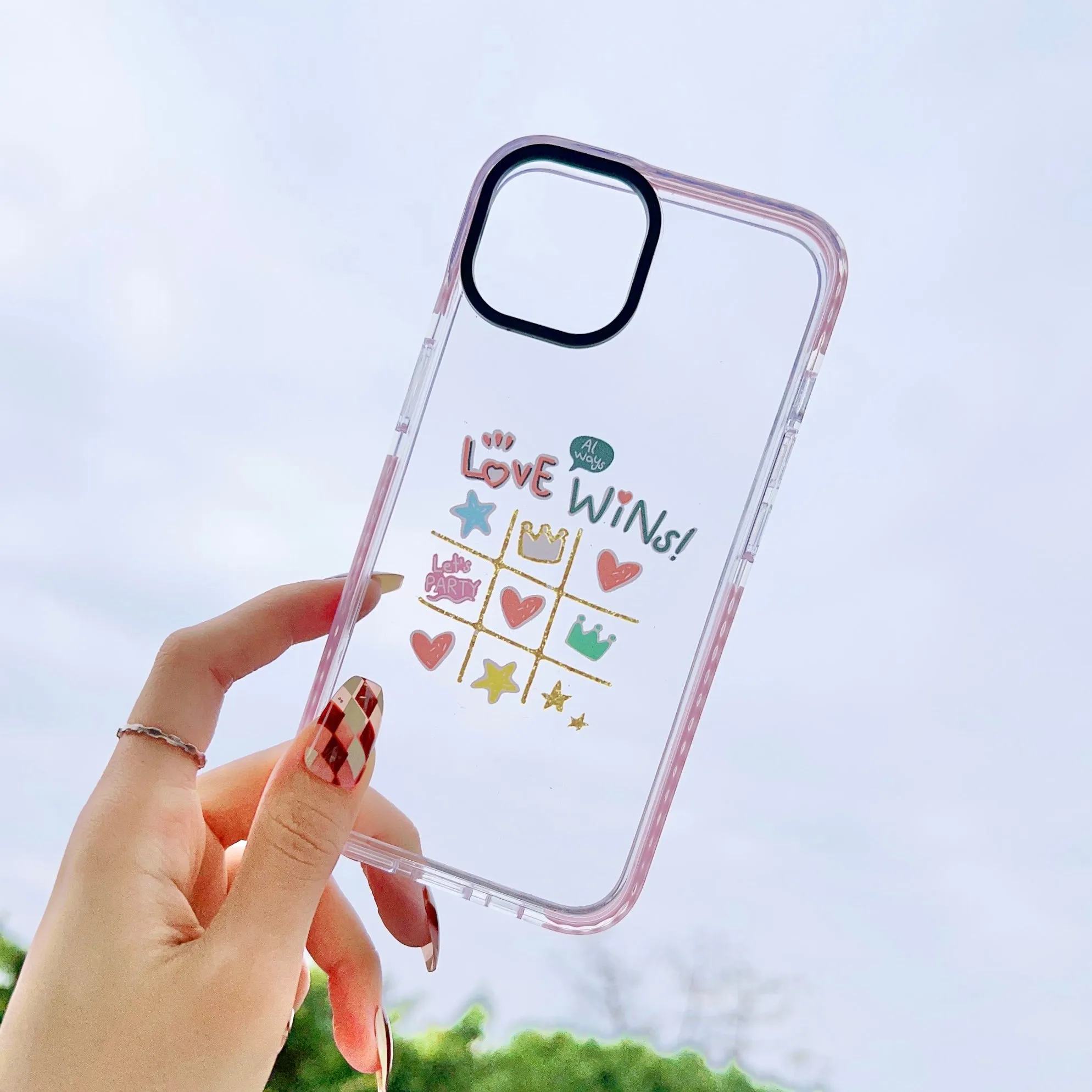 Impact Proof Silicon Case For iPhone ( Cute Sticker Design  )