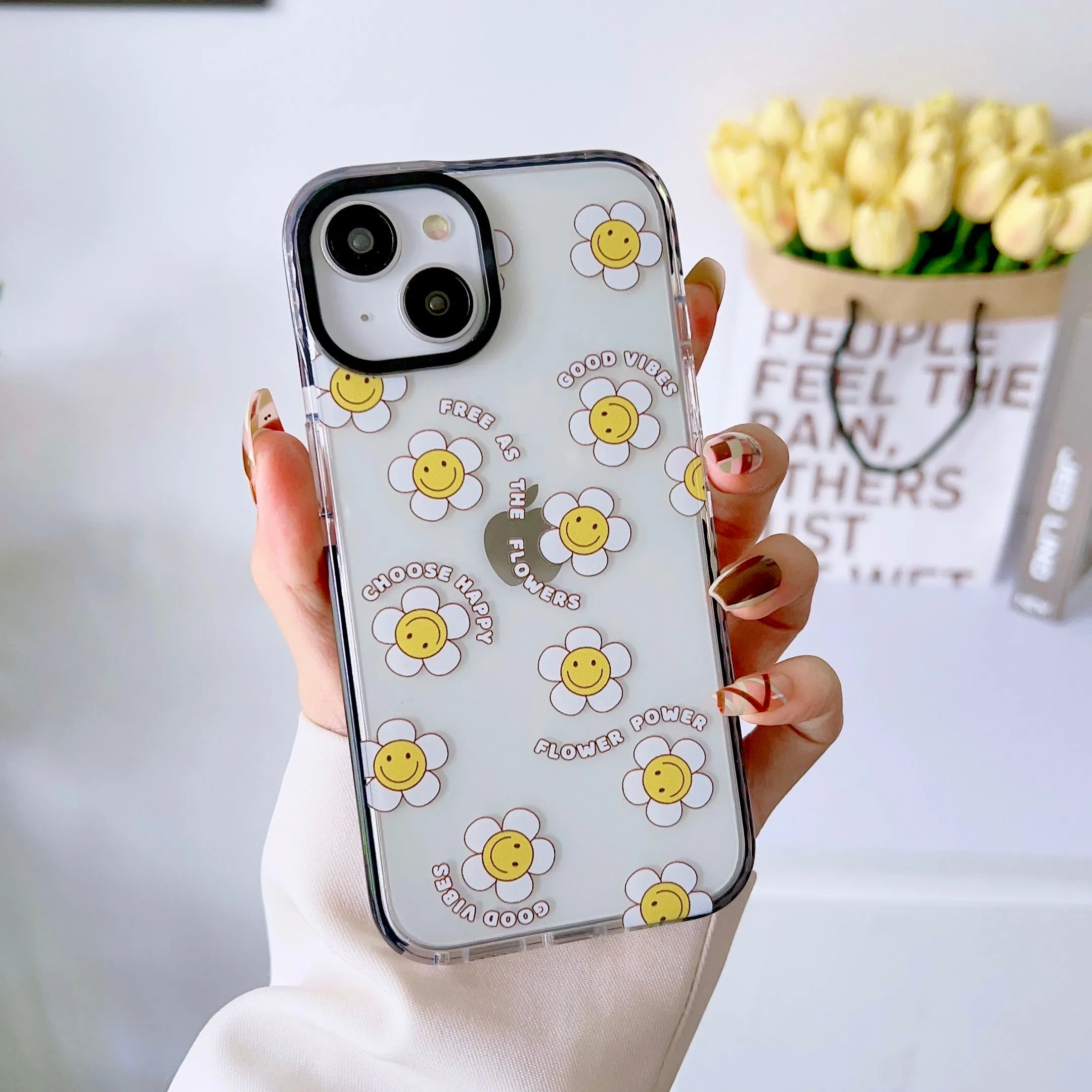 Impact Proof Silicon Case For iPhone ( Love Stickers )