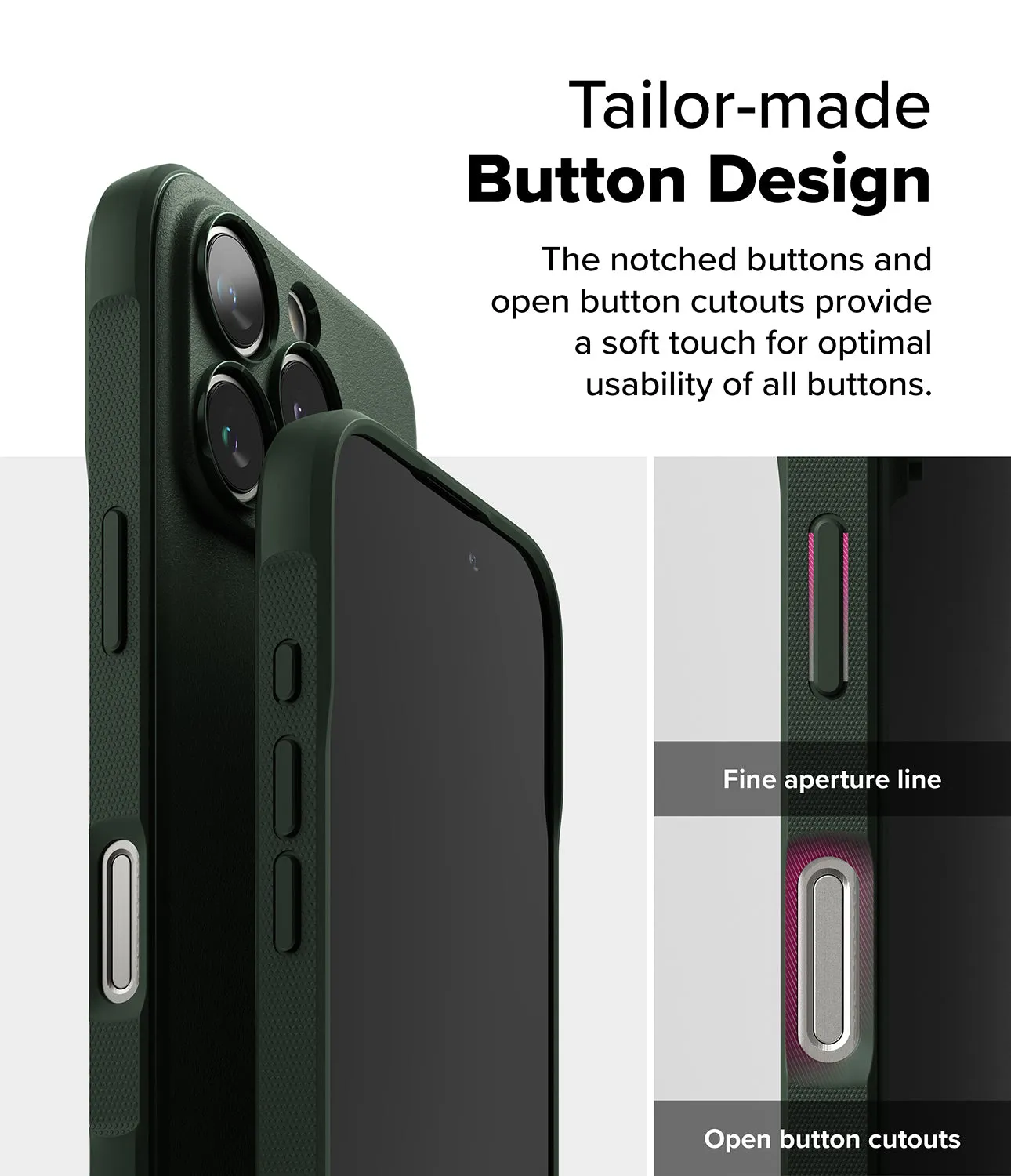 iPhone 16 Pro Max Case Cover | Onyx Series| Dark Green