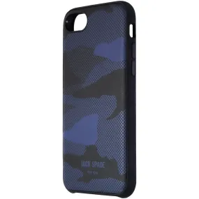 Jack Spade Co-mold Inlay Case for iPhone 8 / iPhone 7 - Shadow Camo Blue Leather