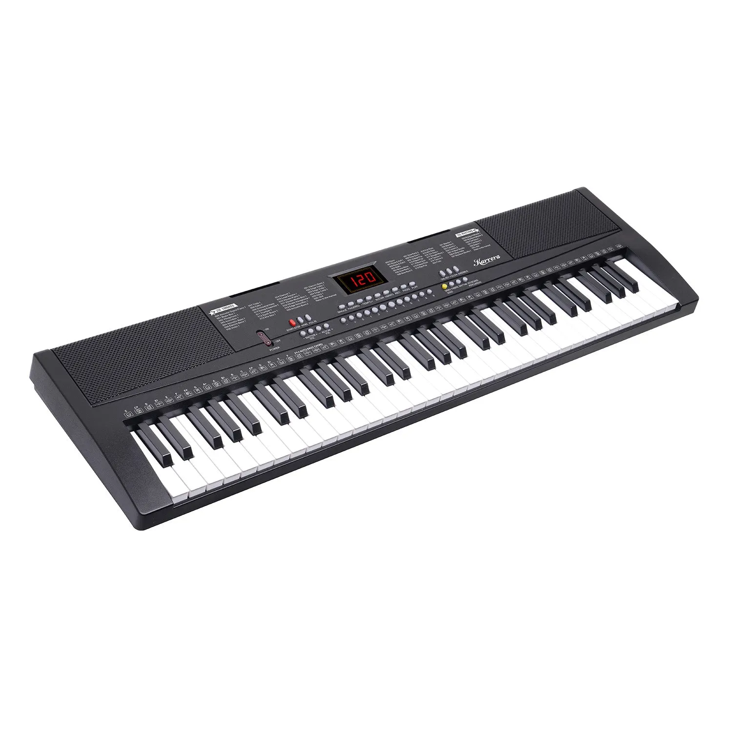 Karrera 61-Key Electronic Piano Keyboard 75cm (Black)