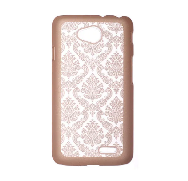 L70 | Optimus L70 | MS323 | D325 Case, Ultra Slim Damask Vintage Case Cover - Gold