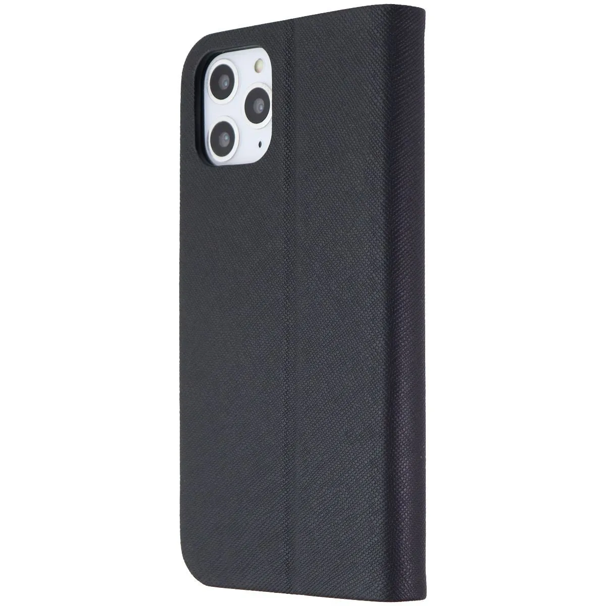 LAUT Prestige Folio Case for Apple iPhone 11 Pro - Black Saffiano Vegan Leather