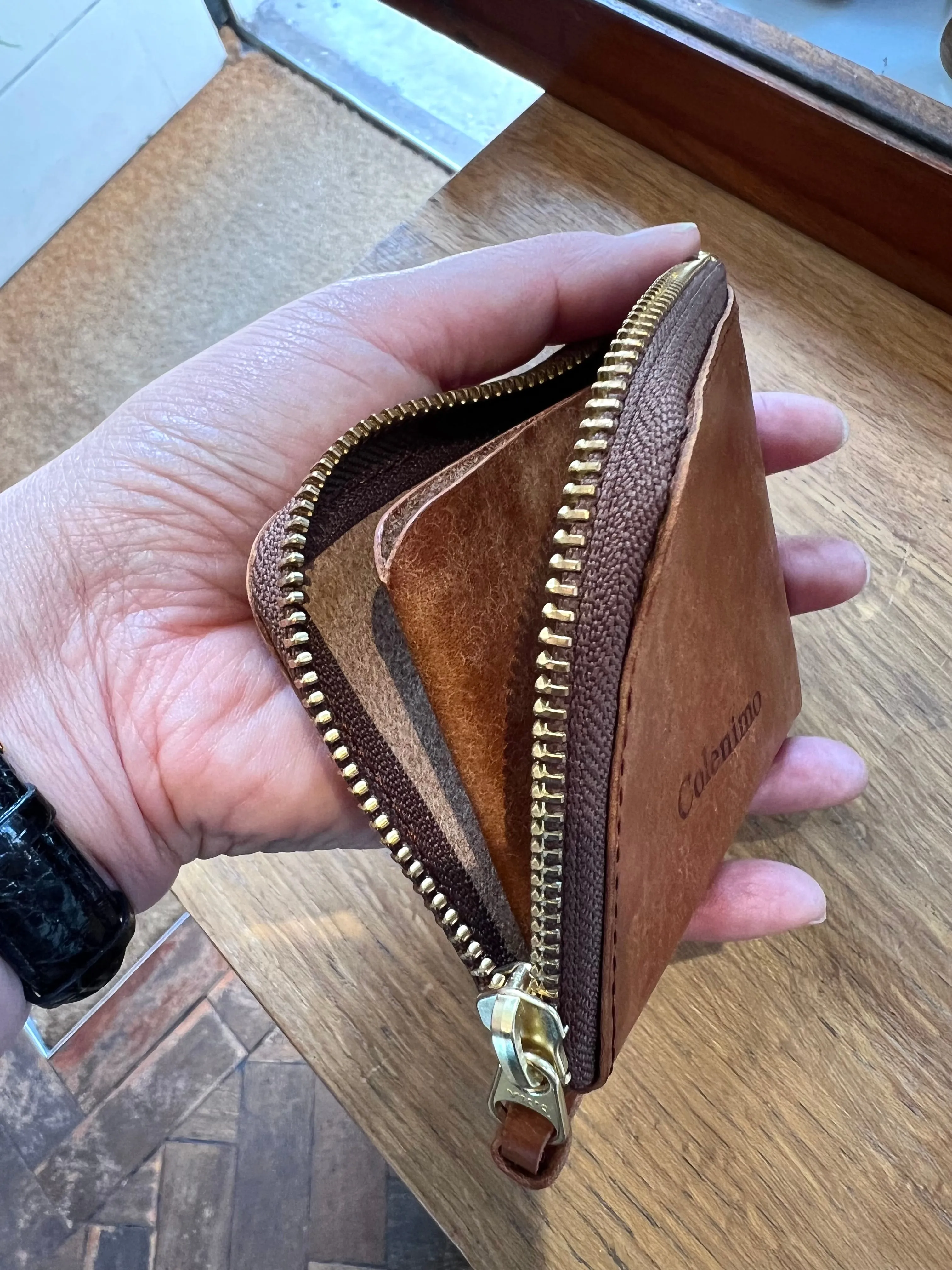 Leather Card & Coin Case