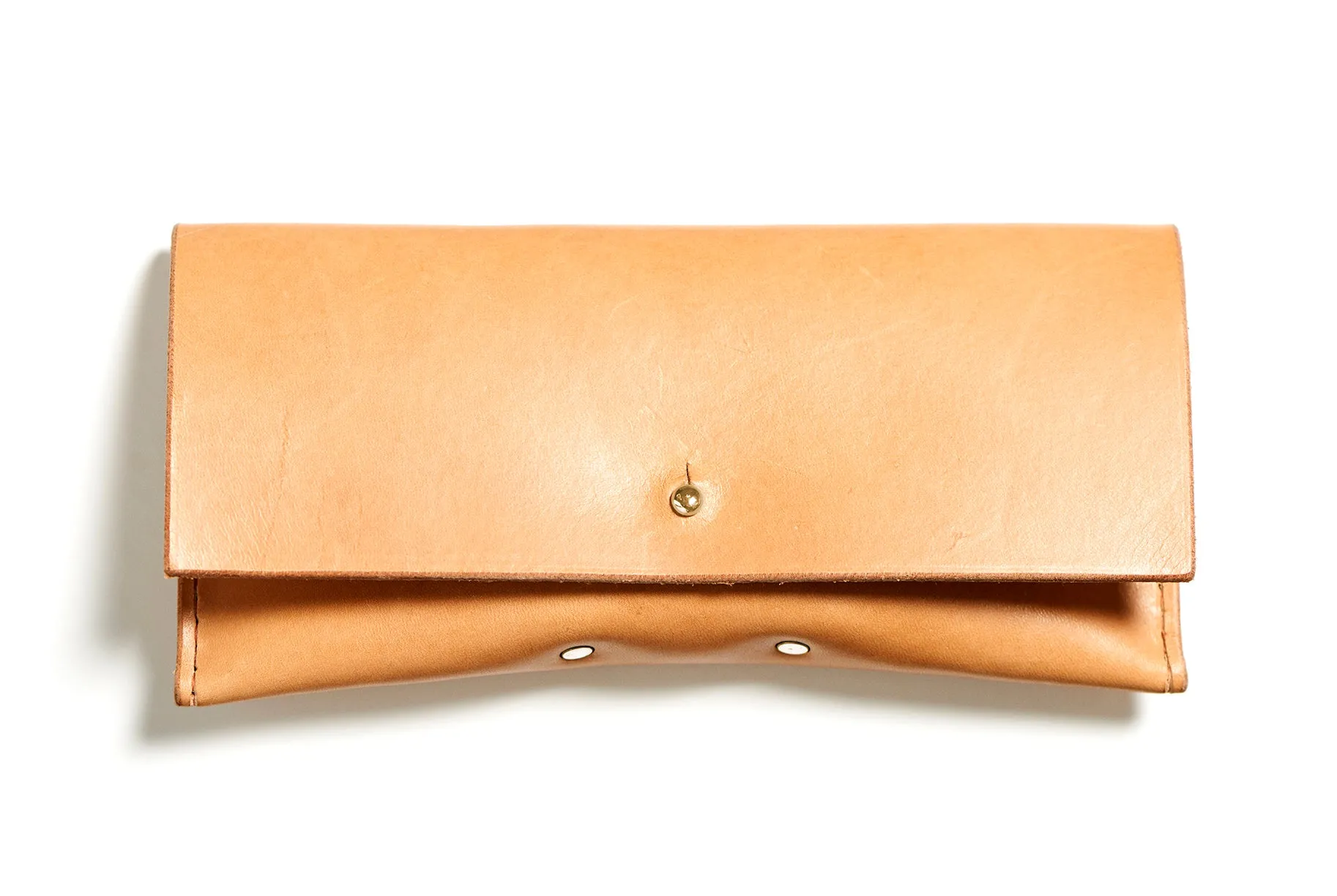 Leather glasses case: FELBY (natural)