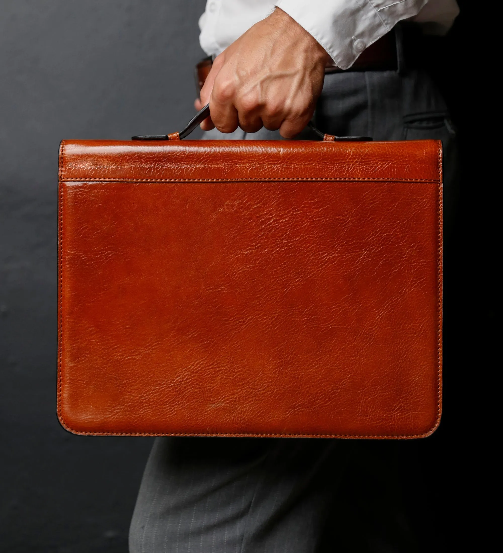 Leather Portfolio with Binder - Joy in the Morning