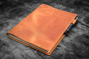 Leather Slim B5 Notebook / Planner Cover - Crazy Horse Tan