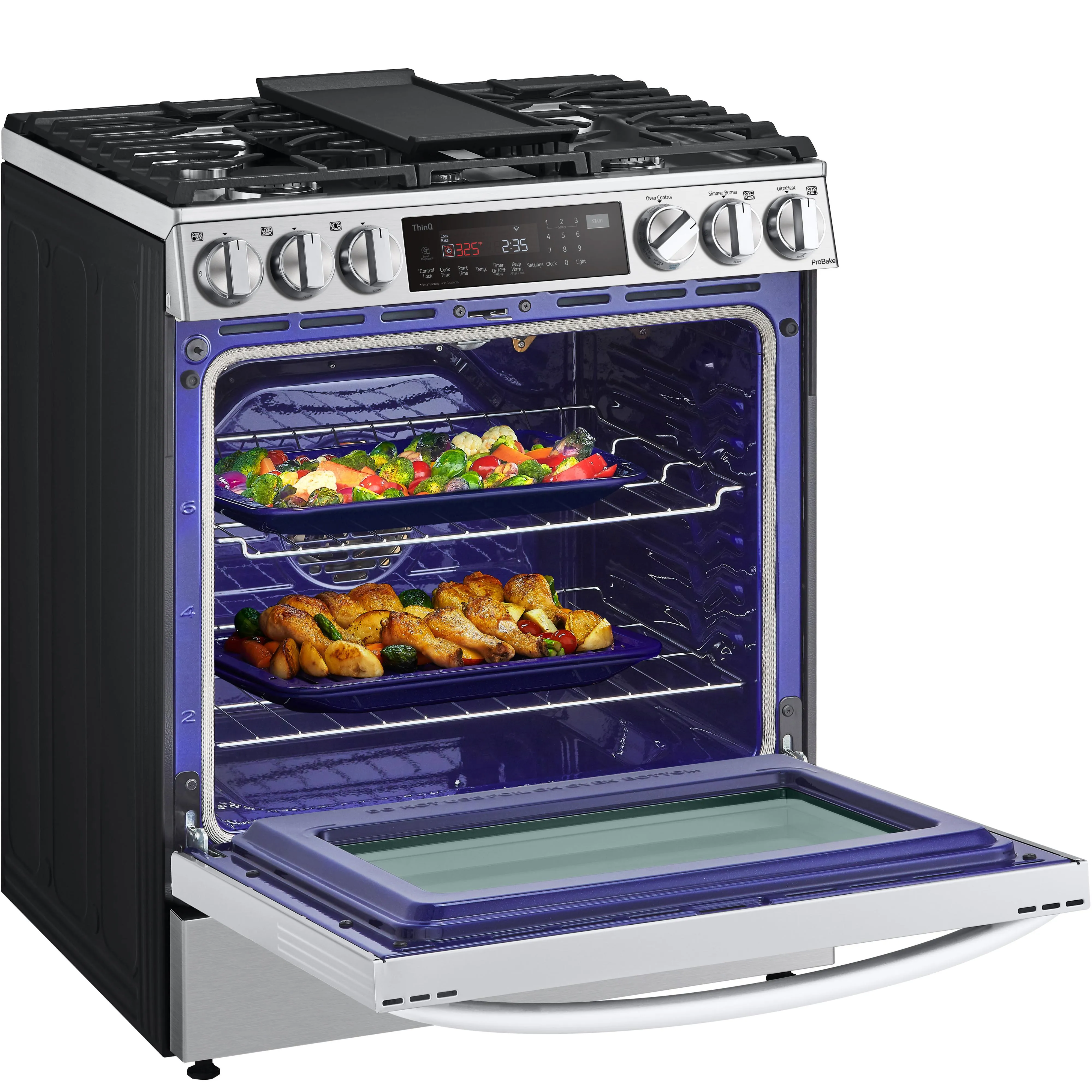 LG 30-inch Slide-In Gas Range with Air Fry LSGL6335F