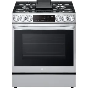 LG 30-inch Slide-In Gas Range with Air Fry LSGL6335F