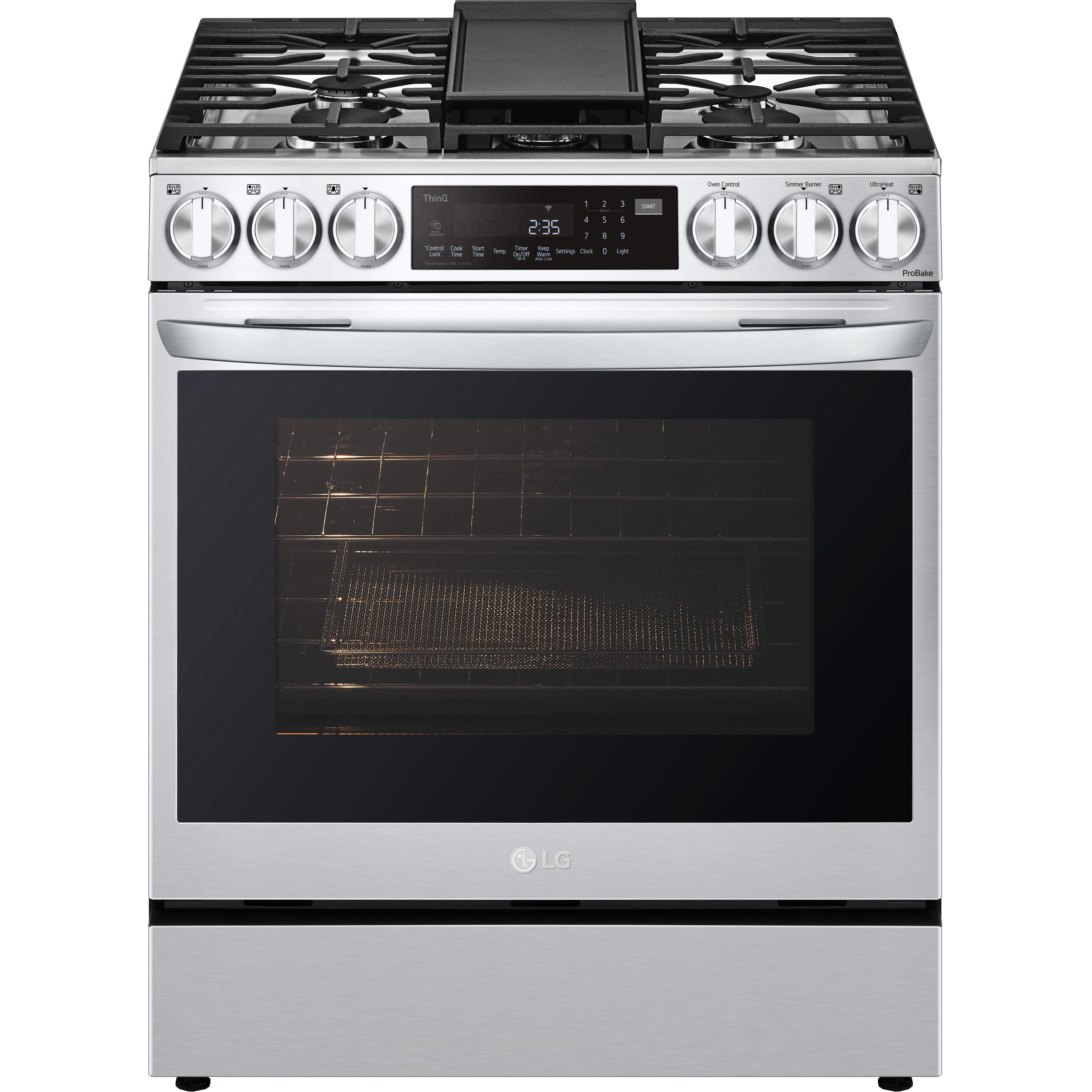 LG 30-inch Slide-In Gas Range with Air Fry LSGL6335F