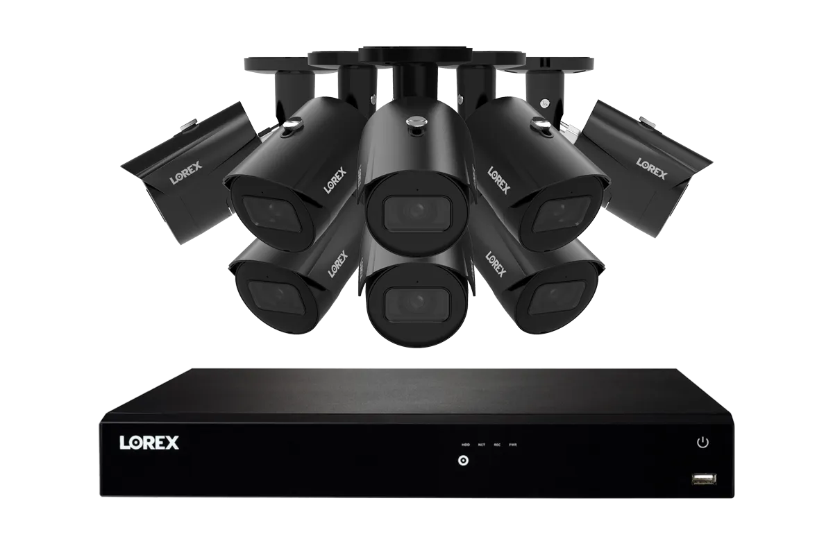 Lorex Fusion Series 4K 16 Camera Capable (Wired or Fusion Wi-Fi) 4TB Wired NVR System with A14 IP Bullet Cameras