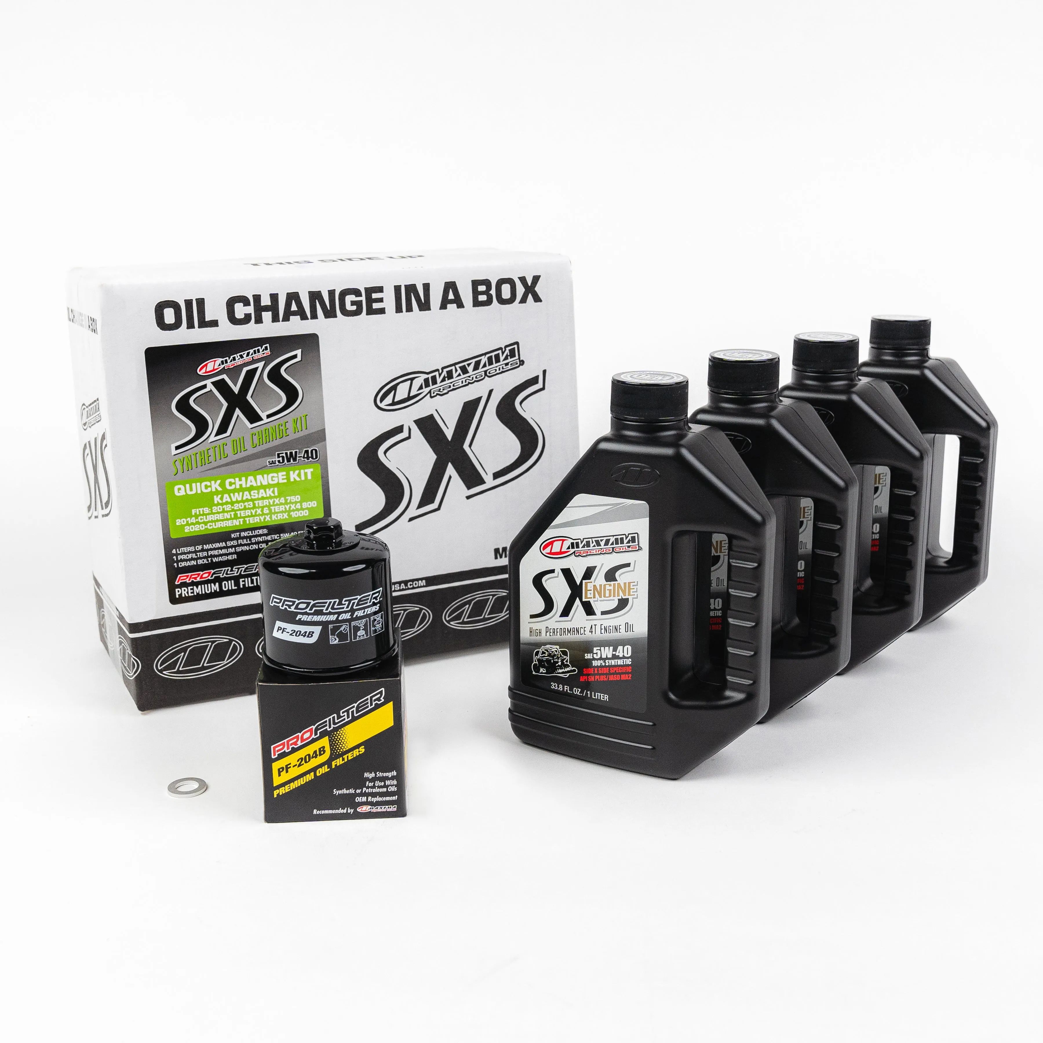 Maxima SXS Quick Change Kit 5w40 With Oil Filter Kawasaki KRX